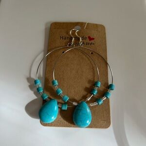 Turquoise Hoop Earrings